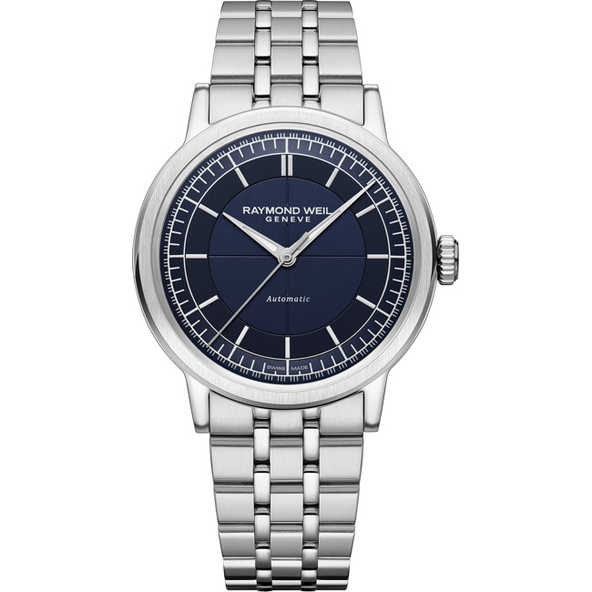 Raymond Weil Millesime Automatik Silbrig / Blau Ø 39mm - 2925-ST-50001