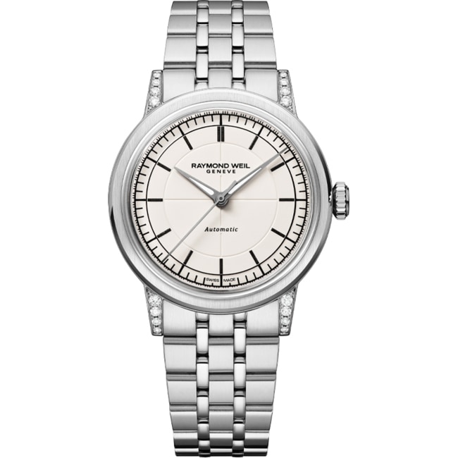 Raymond Weil Millesime Automatic Diamonds Cream Ø 35mm - 2125-STS-64001