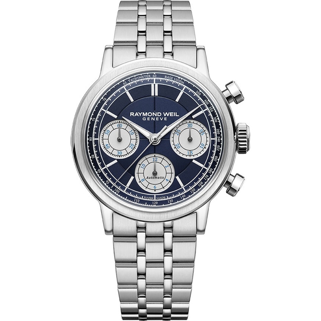 Raymond Weil Millesime Chronograph Bleu Ø 39.5mm - 7765-ST-50651