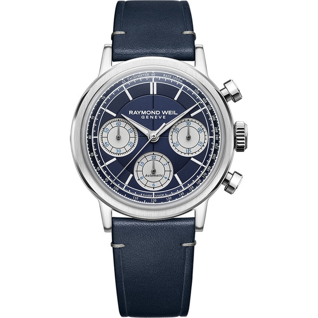 Raymond Weil Millesime Chronograph Bleu Ø 39.5mm - 7765-STC-50651