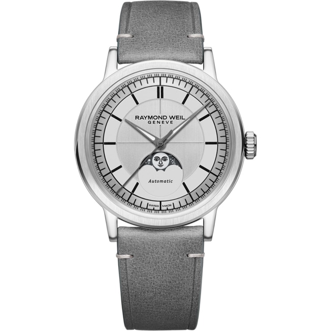 Raymond Weil Millesime Moon Phase Grau Ø 39.5mm - 2945-STC-65001