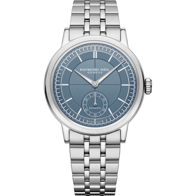 Raymond Weil Millesime Petite Seconde Argenté / Bleu Denim Ø 39mm - 2930-ST-50011