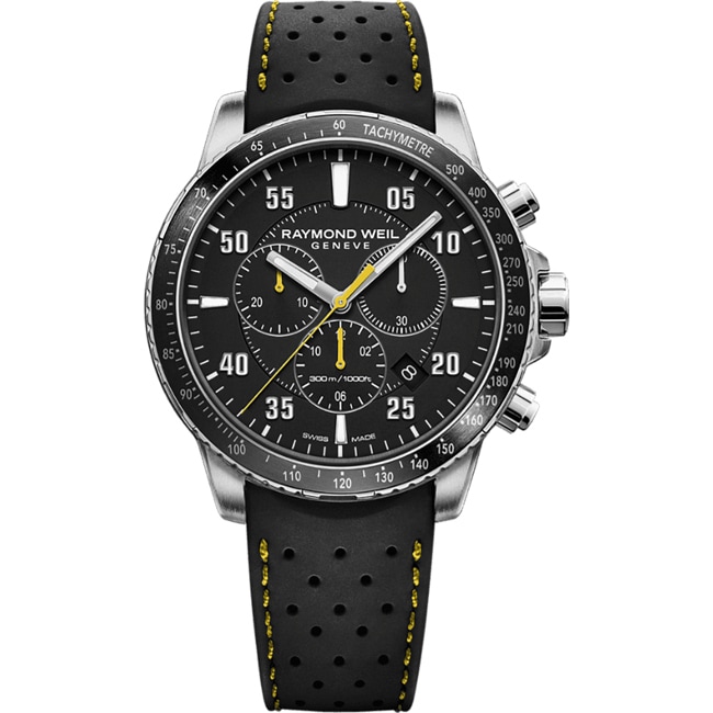 Raymond Weil Tango 300 Chronograph Black / Yellow Ø 43mm - 8570-SR2-05207