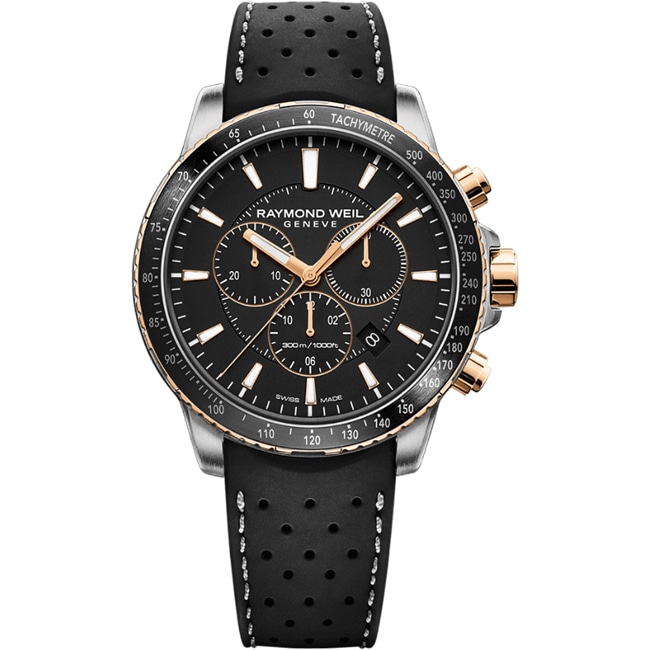 Raymond Weil Tango 300 Chronograph Schwarz / Rosé Ø 43mm - 8570-R51-20001