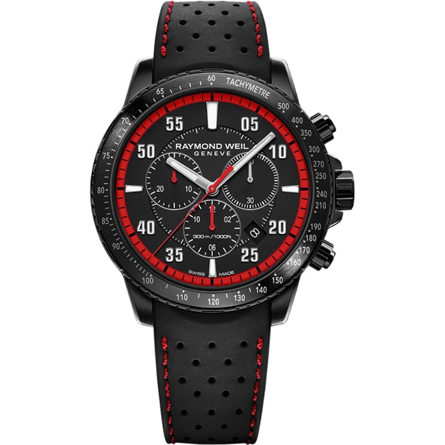 Raymond Weil Tango 300 Chronograph Noir / Rouge Ø 43mm - 8570-BKR-05240