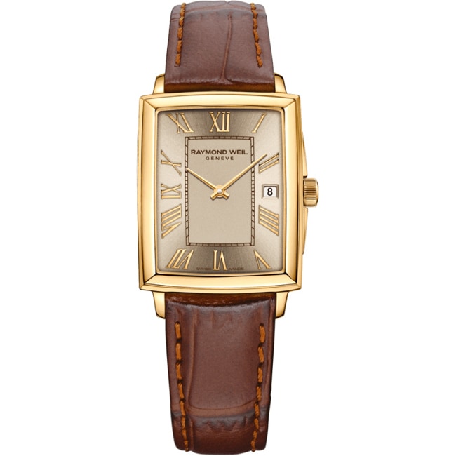Raymond Weil Toccata Square Gold / Brown leather - 5925-PC-00100