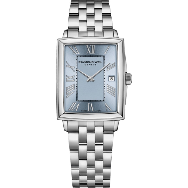 Raymond Weil Toccata Square Argenté / Bleu claire - 5925-ST-00550