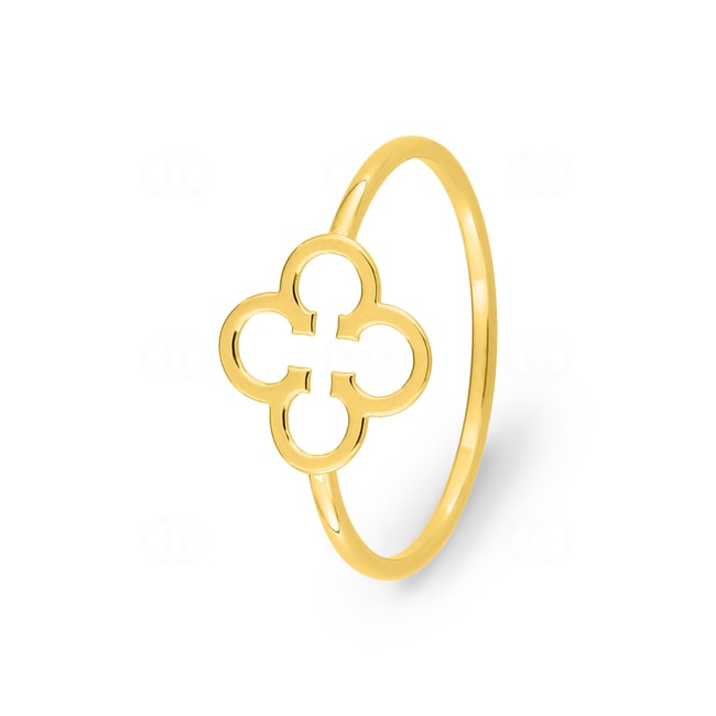 Bague or jaune 375/9 ct Trèfle - 197393.00