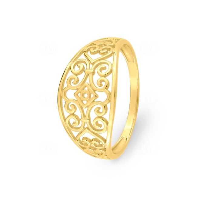 Ring 375/9 K Gelbgold mit Ornament - 197295.00
