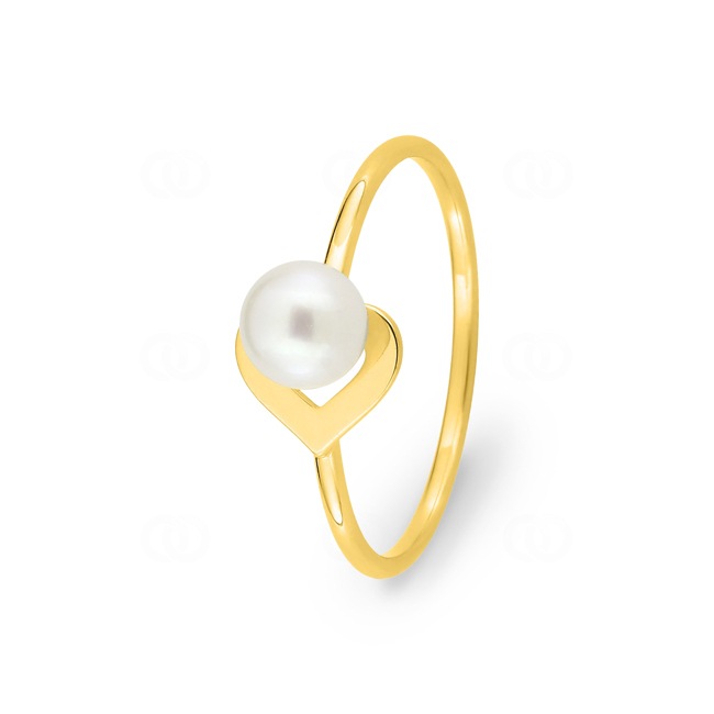 Ring 375/9 K Gelbgold mit Süsswasserzuchtperle 5.0mm - 197485.P0