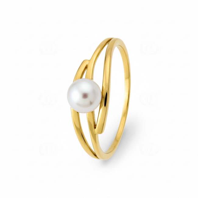 Ring 375/9 K Gelbgold mit Süsswasserzuchtperle 5.0mm - 9K1687.1P