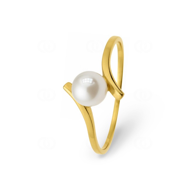 Ring 375/9 K Gelbgold mit Süsswasserzuchtperle 5.0mm - 9K1691.1P