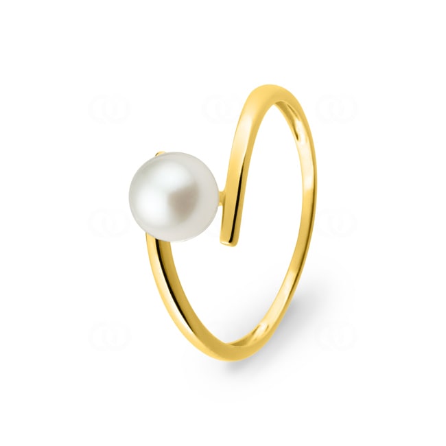 Ring 375/9 K Gelbgold mit Süsswasserzuchtperle 6.0mm - 197274.P0