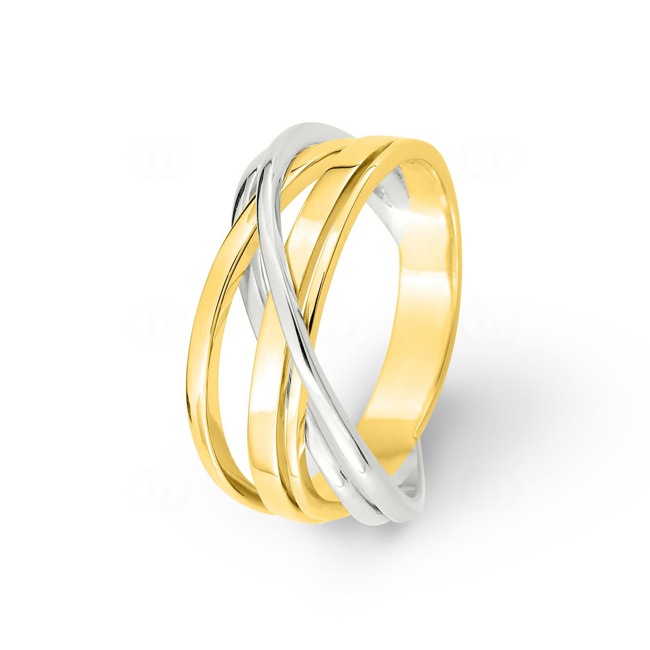 Ring 750/18 K Gelb-/Weissgold - 11220G
