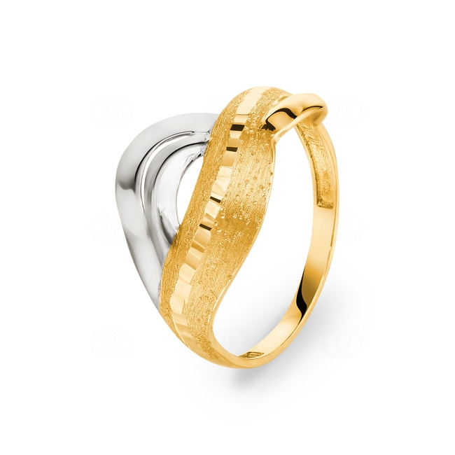 Bague or bicolore 750/18 ct Ø 56 Bague or bicolore 750/18 ct Ø 56 - MM-RI073