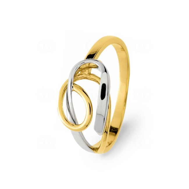 Ring 750/18 K Gelbgold bicolor Fantasie - 11325.3