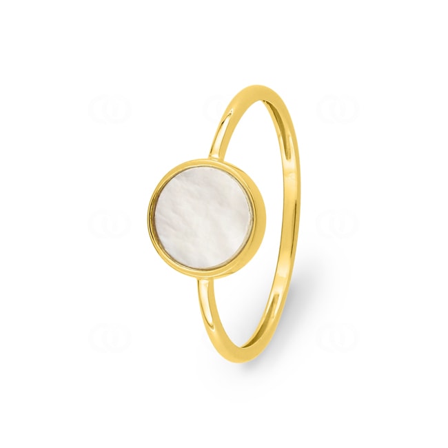 Ring 750/18 K Yellow Gold with Mother of Pearl - 1.7396.00