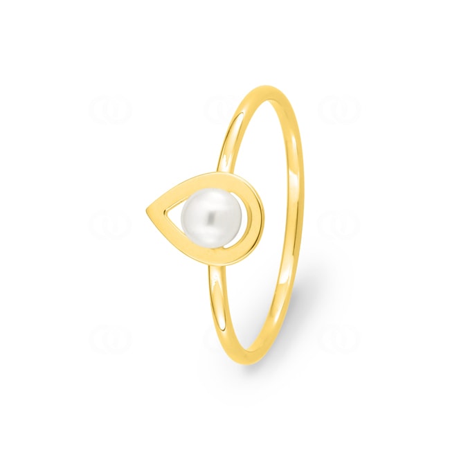 Ring 750/18 K Gelbgold mit Süsswasserzuchtperle 4.0mm - 1.7486.P0
