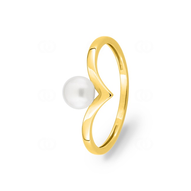 Ring 750/18 K Gelbgold mit Süsswasserzuchtperle 5.0mm - 1.7483.P0