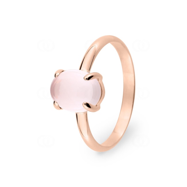 Ring 750/18 K Roségold mit Rosenquarz - J10004.Y4