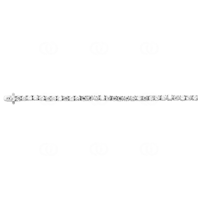 Bracelet rivière Argent 925 rhodié avec zircones 18cm - 333032