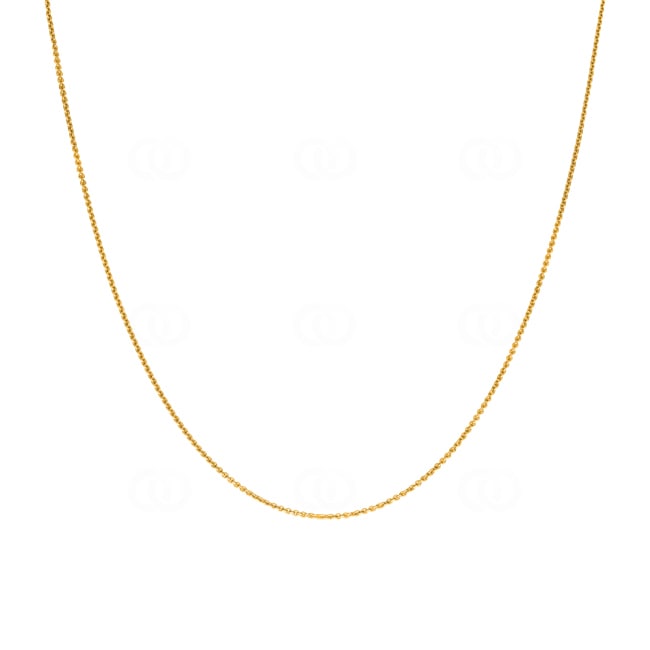 Collier forçat rond or jaune 750/18 ct 0.9mm - CAN1001