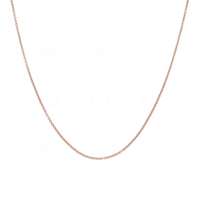 Collier forçat rond 375/9 K or rouge 1.3mm - 1442.04093