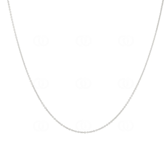 Collier forçat rond or gris 750/18 ct 1.1mm Collier forçat rond or gris 750/18 ct 1.1mm - CAN2002