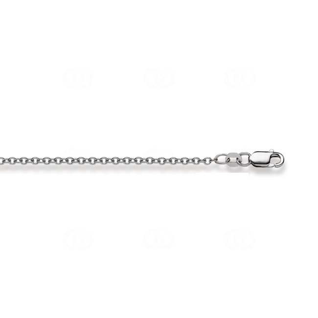 Collier forçat rond or gris 750/18 ct 2.0mm - 1242.00822