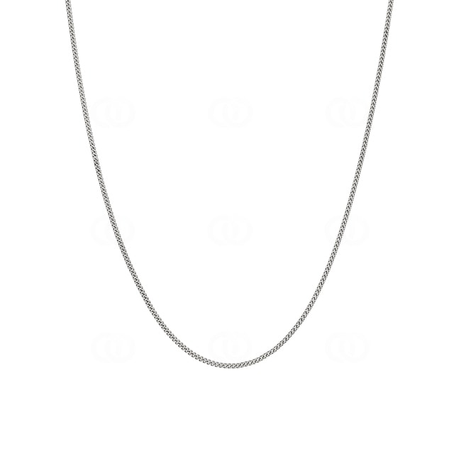 Round Curb Chain 750/18 K White Gold 1.6mm - CPA2012