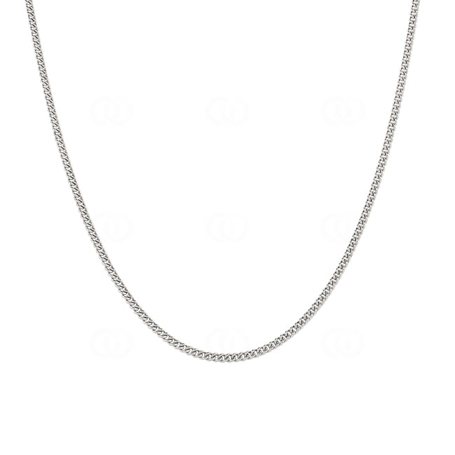 Round Curb Chain 750/18 K White Gold 2.1mm Round Curb Chain 750/18 K White Gold 2.1mm - CPA2013