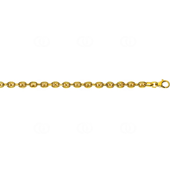 Collier maille marine massif or jaune 750/18 ct 4.5mm - CGO1006