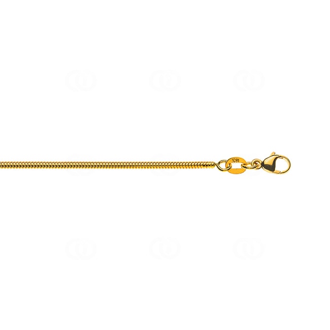 Collier serpent or jaune 750/18 ct 1.6mm - CSC1002