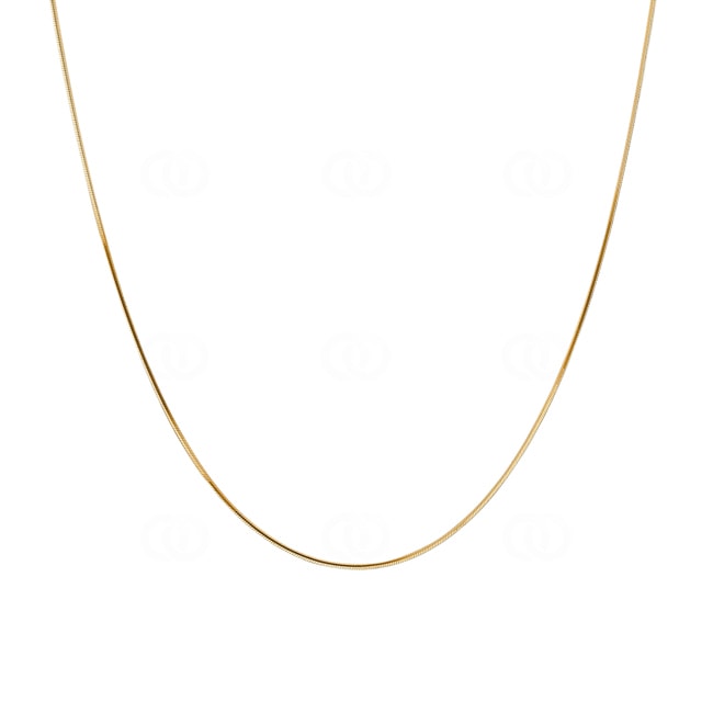 Collier serpent diamantée octogonale or jaune 750/18 ct 0.8mm Collier serpent diamantée octogonale or jaune 750/18 ct 0.8mm - CSC1004