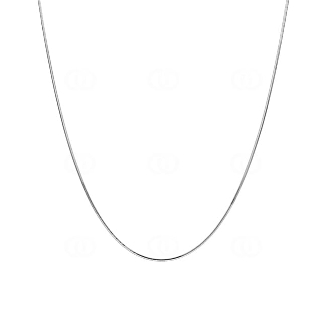 Collier serpent diamantée octogonale or gris 750/18 ct 1.0mm Collier serpent diamantée octogonale or gris 750/18 ct 1.0mm - CSC2005