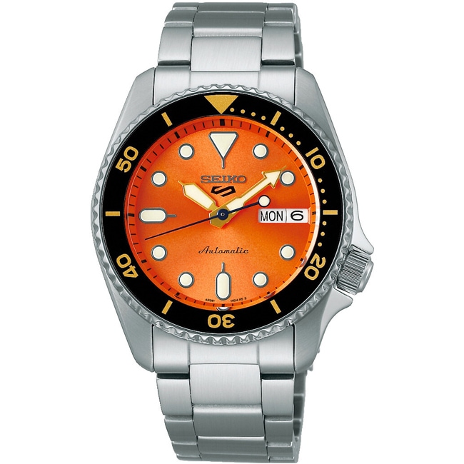 Seiko 5 Sports Automatik Day-Date Orange - SRPK35K1