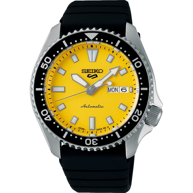 Seiko 5 Sports Day-Date Yellow SKX Re-Interpretation - SRPL87K1