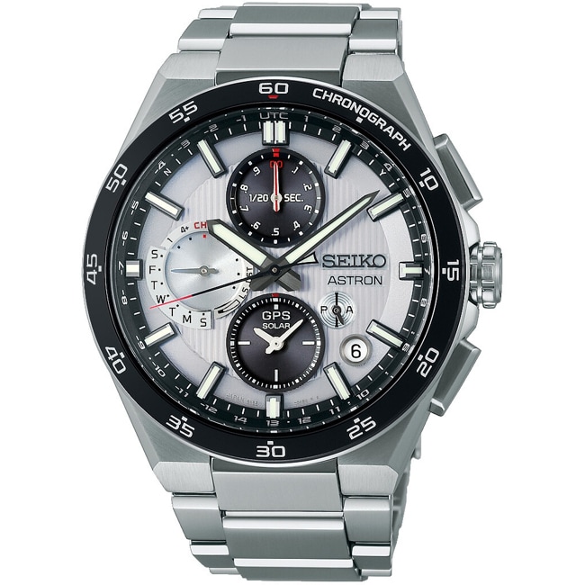 Seiko Astron 5X GPS Solar Dual Time Chronograph - SSH153J1
