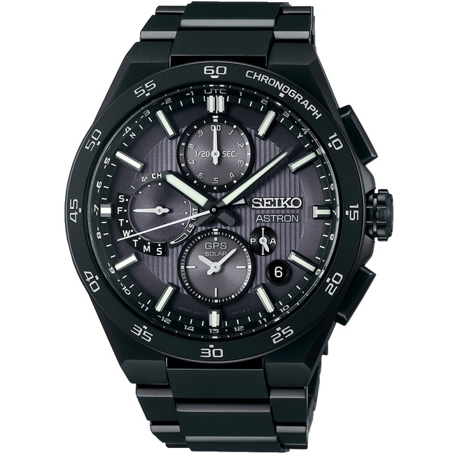 Seiko Astron 5X GPS Solar Dual Time Chronograph - SSH155J1