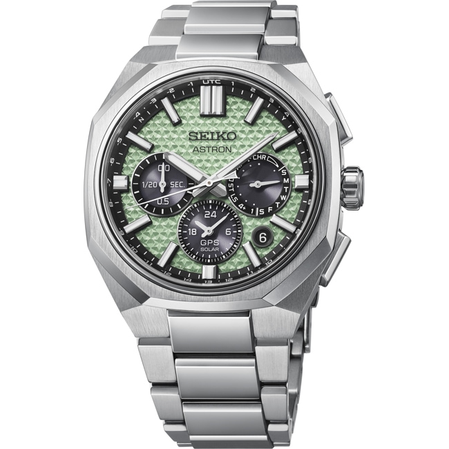 Seiko Astron 5X GPS Solar Dual Time Crystal Green Limited Edition - HAB005J1