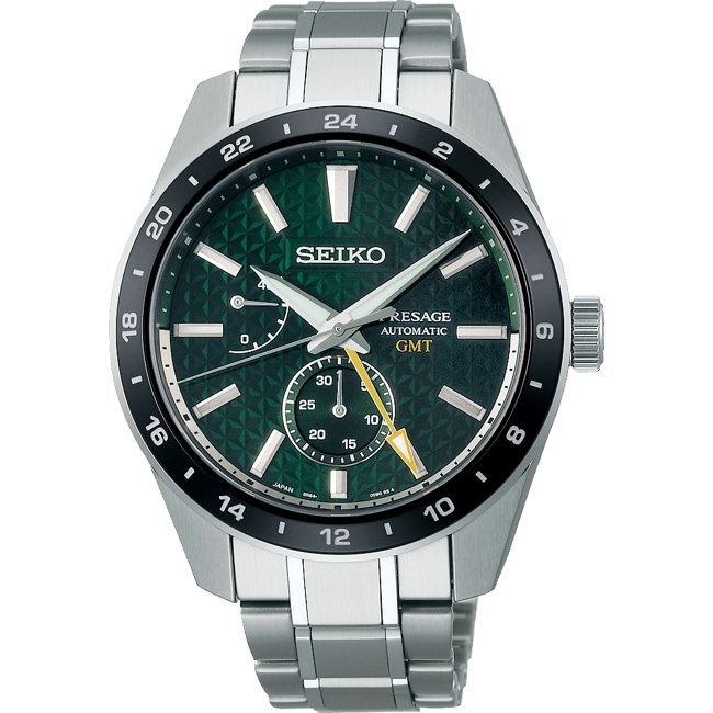 Seiko Presage Automatic GMT Sharp Edged Green - SPB219J1