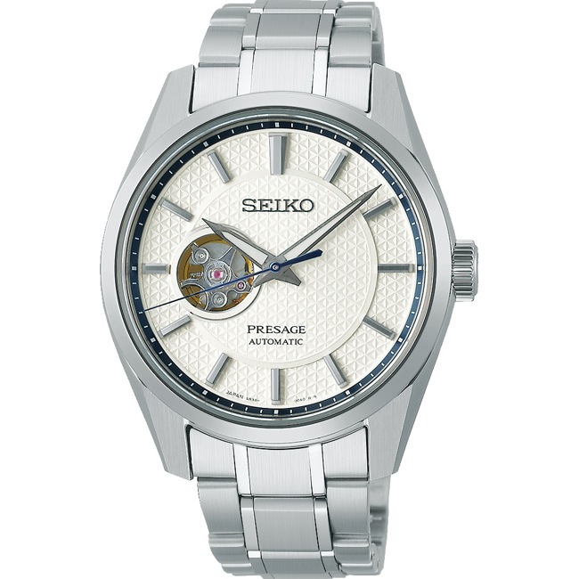 Seiko Presage Sharp Edged Automatic Open Heart Shironeri - SPB309J1