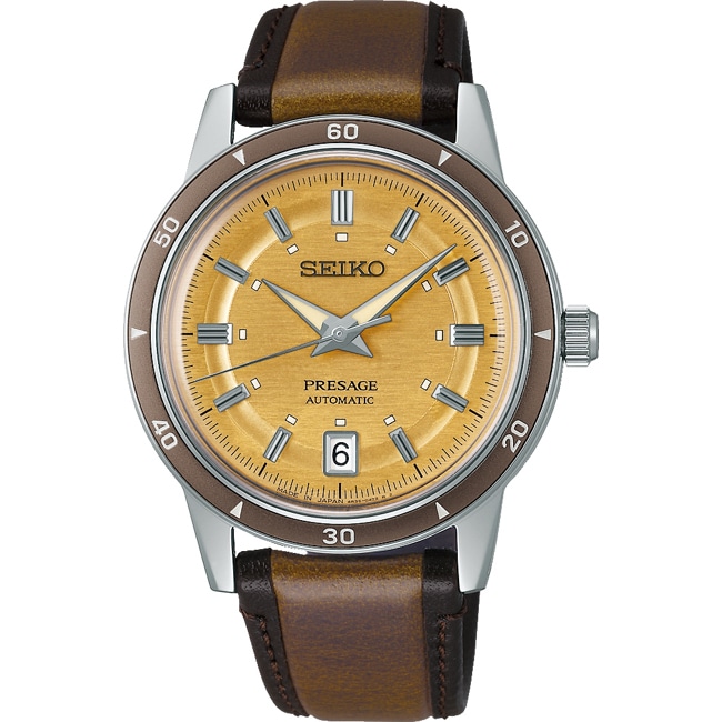Seiko Presage Style 60's Automatik Goldgelb 39.5mm - SRPL75J1
