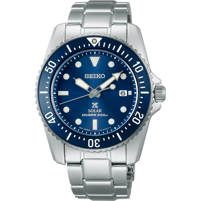 Seiko Prospex Compact Solar Diver Bleu - SNE585P1