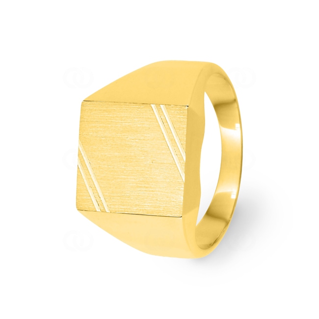Siegelring 750/18 K Gelbgold massiv - 11018.6