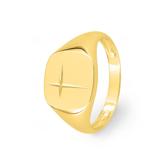 Chevalière or jaune 750/18 ct massif - 1158.2