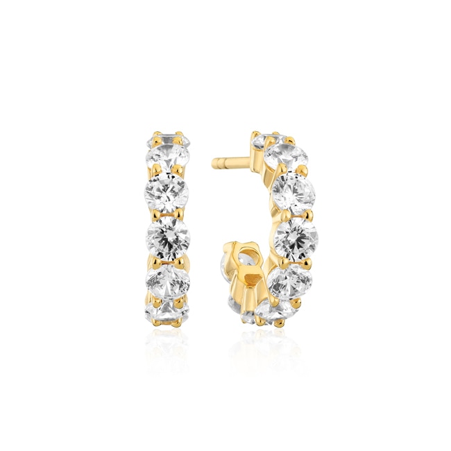 Sif Jakobs Belluno Creolo Parvus Hoop Earrings - SJ-E42114-CZ-SG