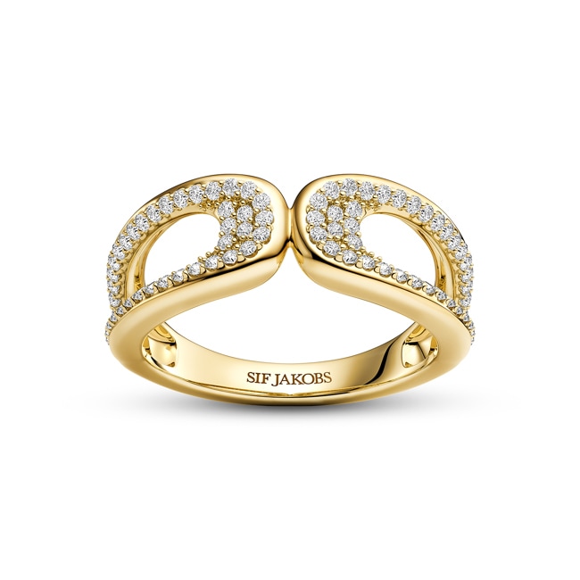 Sif Jakobs Borsa Due Piccolo Ring - SJ-R2624-CZ-YG