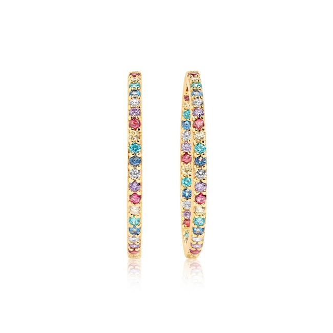 Sif Jakobs Bovalino Hoop Earrings - SJ-E1790-XCZ(YG)
