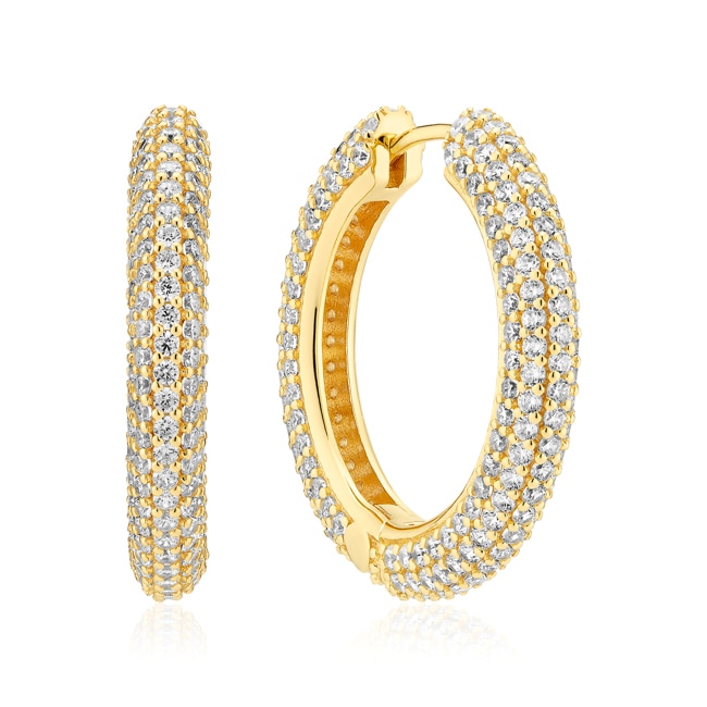 Sif Jakobs Carrara Grande Créoles - SJ-E2475-CZ-YG